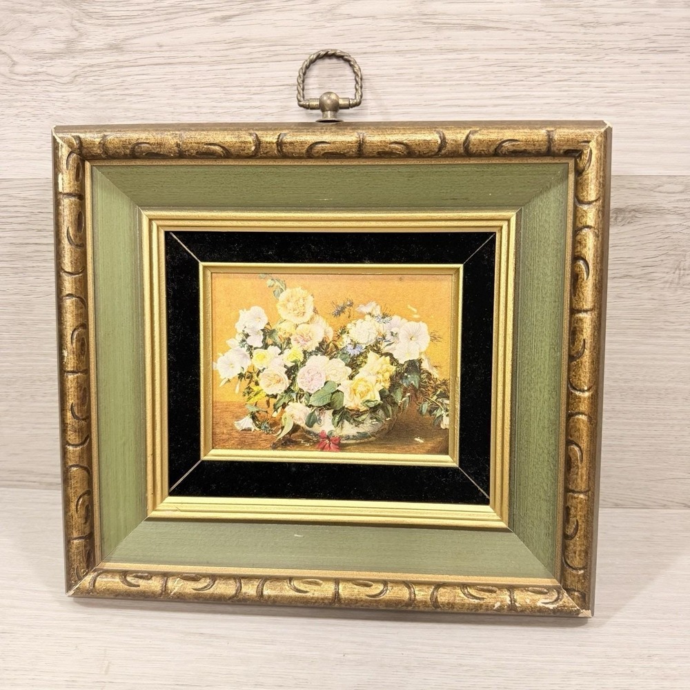 Master Galleries Latour Summer Bouquet Vintage Framed Mini Print